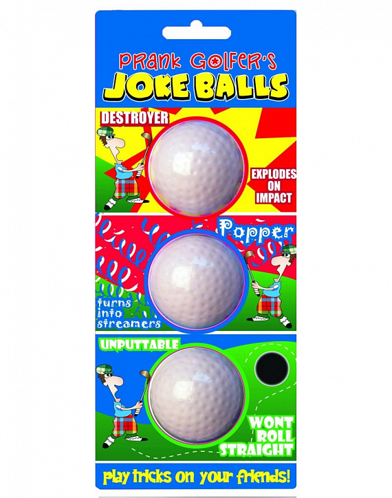 Мячи сувенирные Longridge Prank Golfer's Joke (3 шт.)